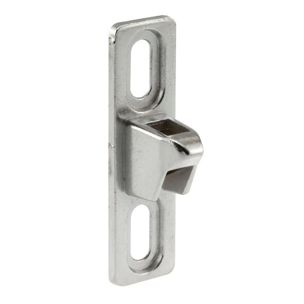 2.70 x 0.75 in. Vertical Adjustment Metal Keeper, Chrome Silver