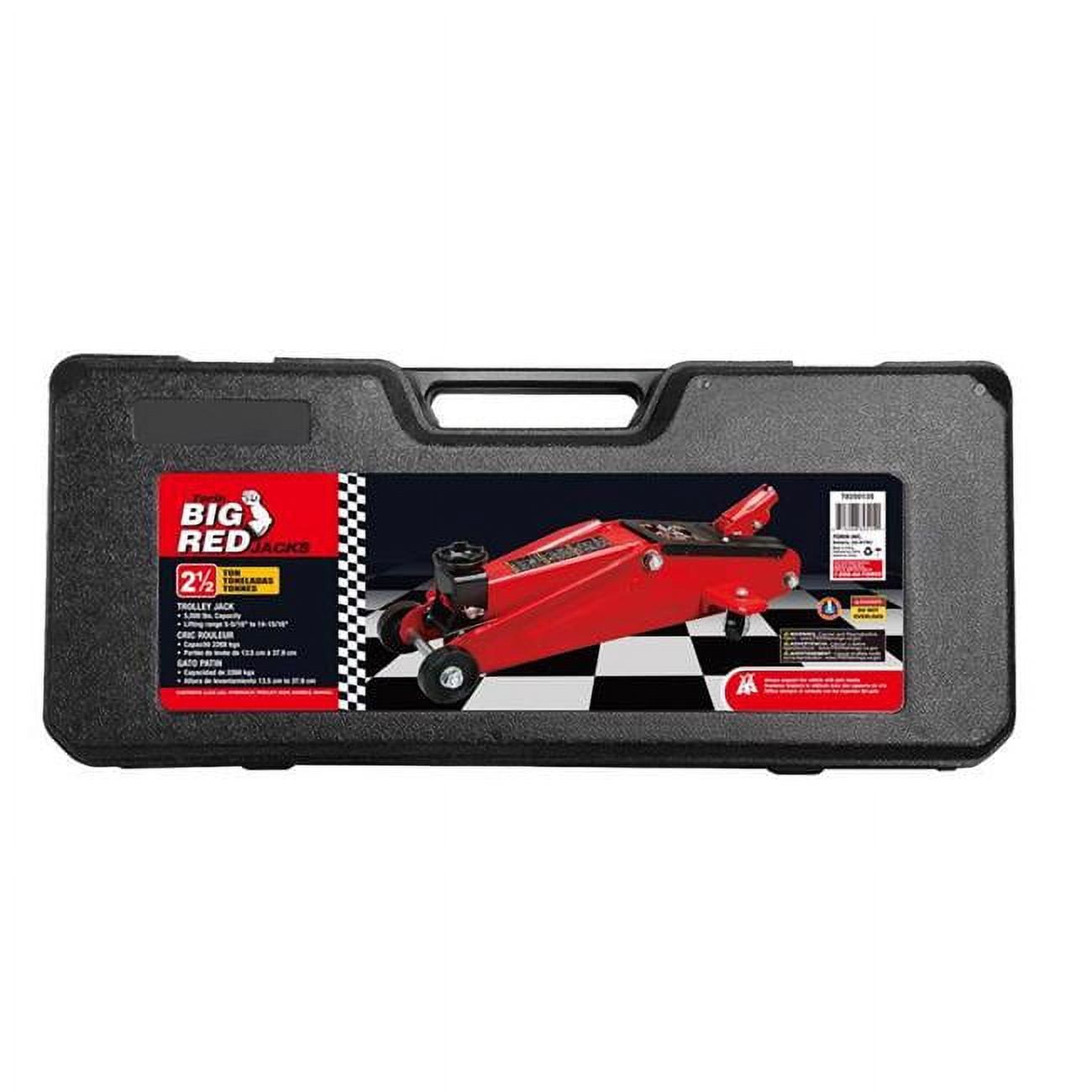 14.93 in. 5000 lbs Hydraulic Automotive Trolley Jack, Red