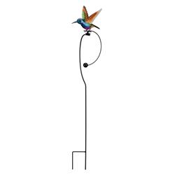 8068721 Rocker Hummingbird Outdoor Garden Stake, Multi Color -  Regal Art & Gift, 12955