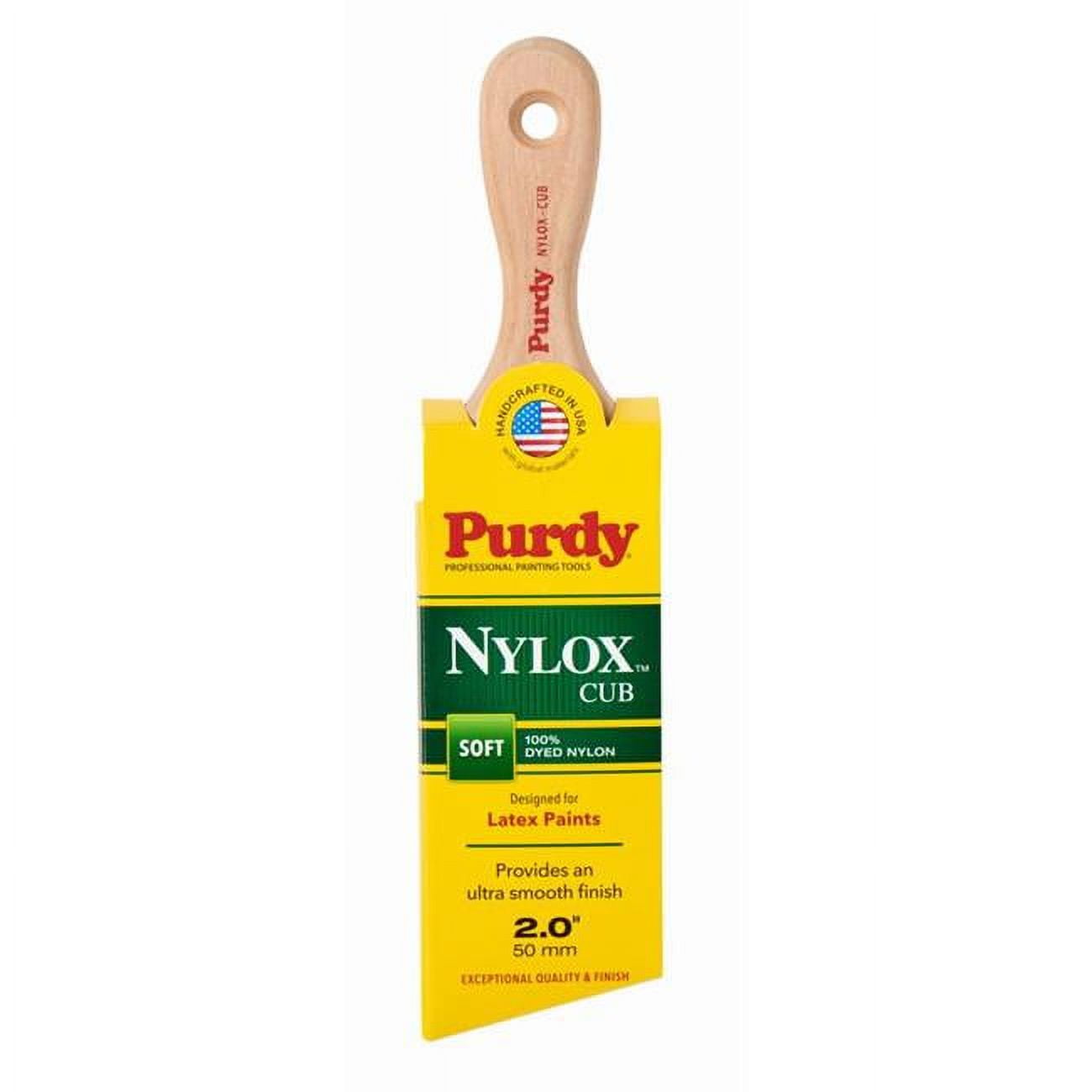 1024526 2 in. Nylox Cub Soft Angle Trim Paint Brush