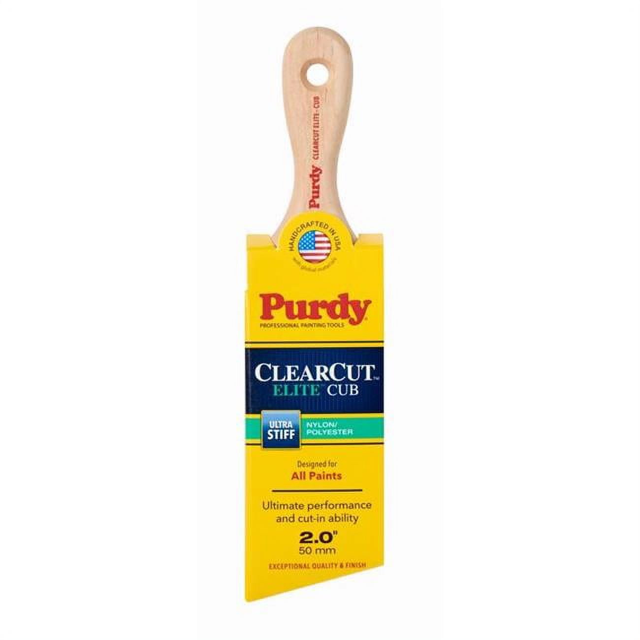 2 in. Clearcut Elite Cub Ultra Stiff Angle Trim Paint Brush