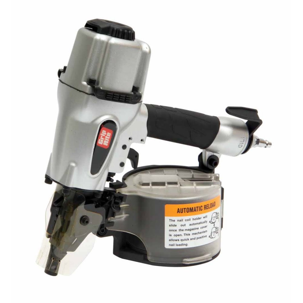 12.6 x 5.1 x 10.7 in. Pneumatic 15 Deg Coil Siding Nailer