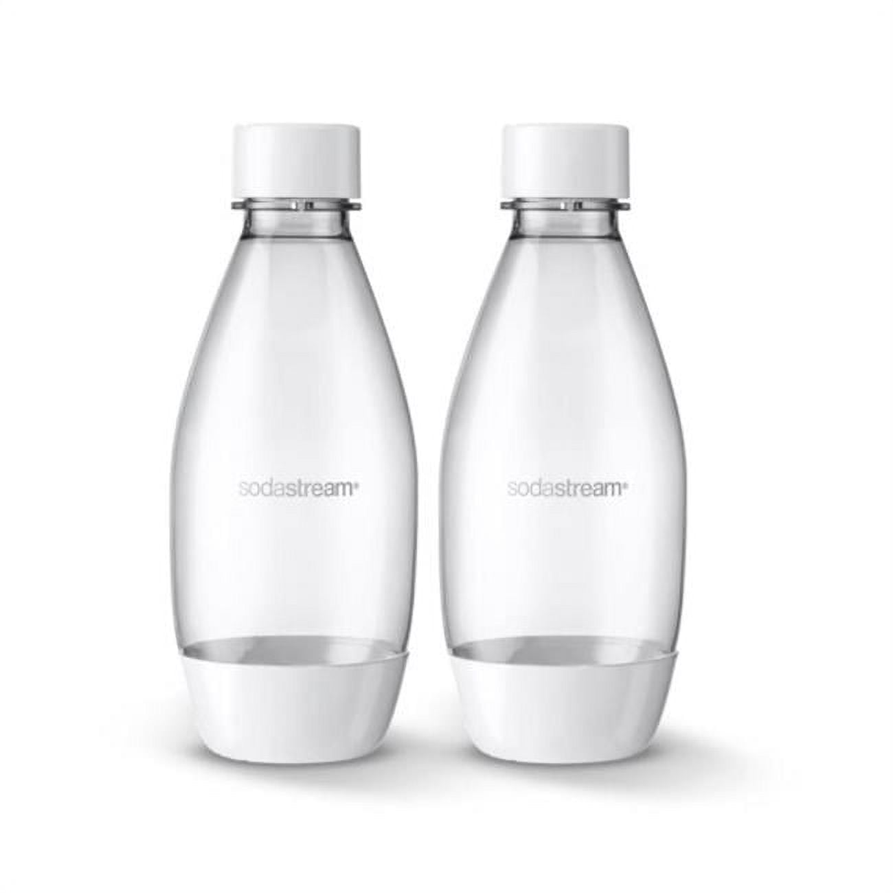 0.5 Litre  Carbonator Bottle, White - Pack of 2