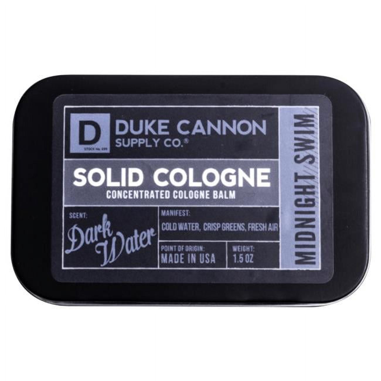 Picture of Duke Cannon 6010650 1.5 oz Midnight Swim Cologne