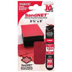 Picture of Diablo 1018156 5 x 2.75 in. 120 Grit Medium Block Hand Sanding Pad, Red