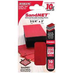 Picture of Diablo 1018178 5 x 2.75 in. 220 Grit Ultra Fine Block Hand Sanding Pad, Red