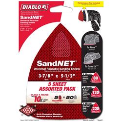 Picture of Diablo 1023374 5.5 x 3.87 in. Ceramic Blend Assorted Grit Assorted Sanding Pad, Red