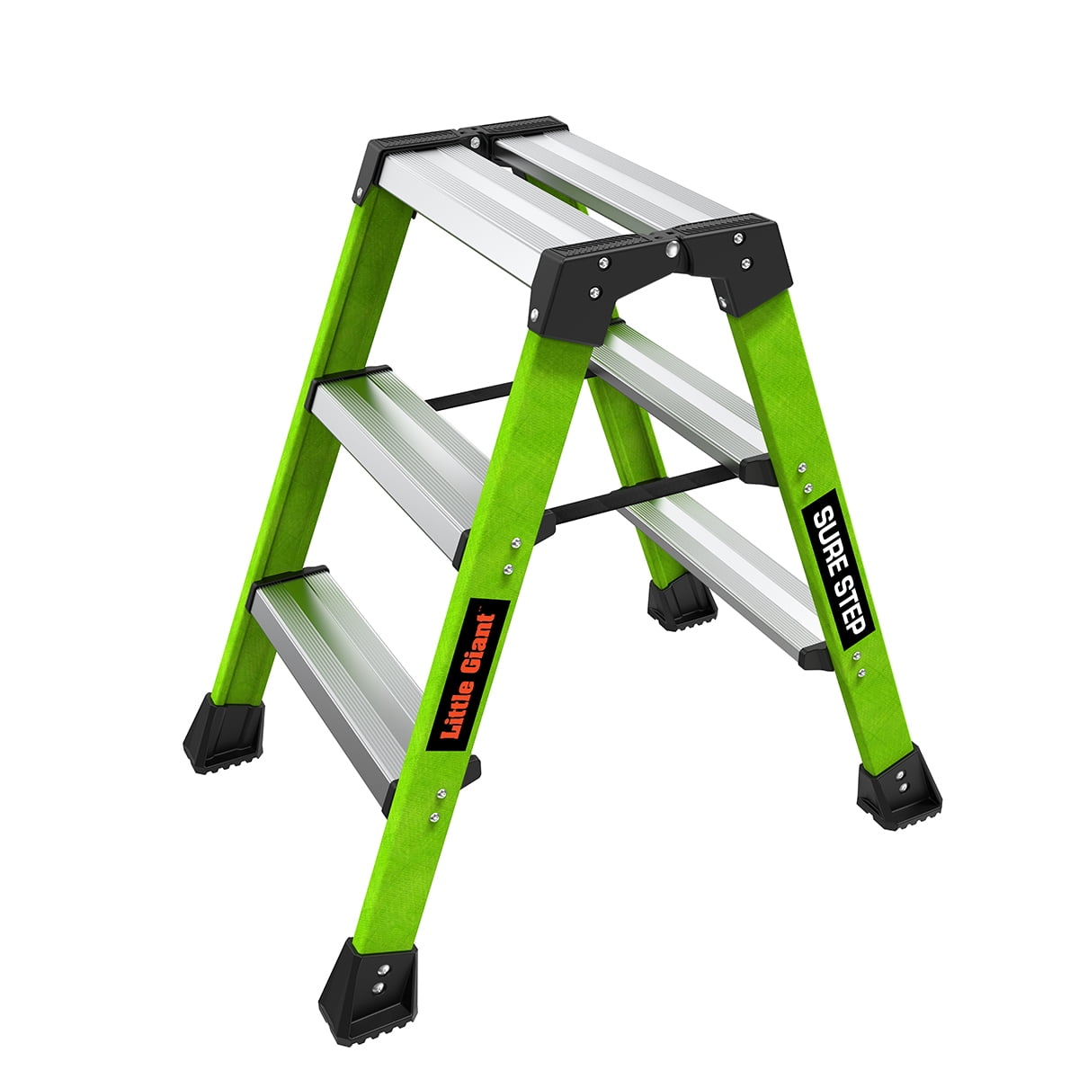 Picture of Little Giant 1024744 25.98 x 11.8 x 8 in. 3 Step Resin Step Stool&#44; Green