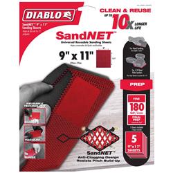 Picture of Diablo 1018144 11 x 9 in. 180 Grit Ceramic Sanding Sheet, Pack of 5