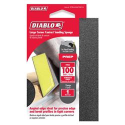 Picture of Diablo 1000595 100 Grit Angled Fine Sanding Sponge&#44; Black & Yellow