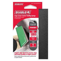 Picture of Diablo 1000652 180 Grit Ultra Fine Angled Sanding Sponge&#44; Black & Green