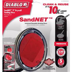 Picture of Diablo 1023368 9 x 9 in. Ceramic Blend 320 Grit Ultra Fine Drywall Sand Pad, Red