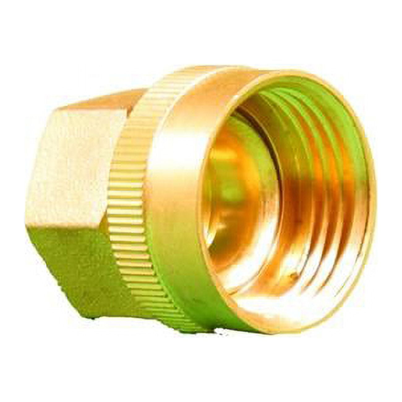 4008154 1 x 1 in. Brass Hose Adapter, Yellow