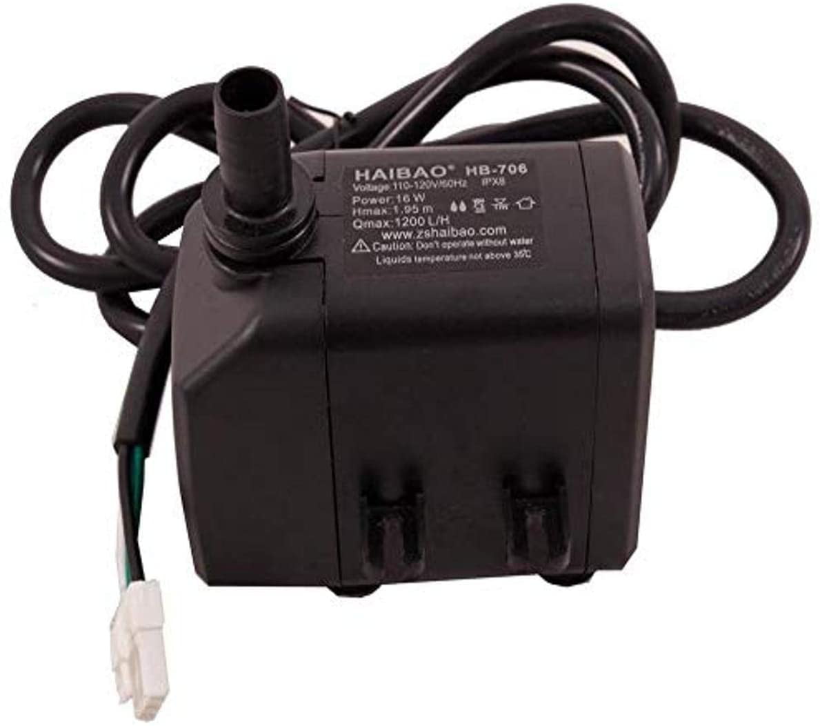 4008390 6.5 x 4.5 in. 3 Pin Evaporative Cooler Pump, Black