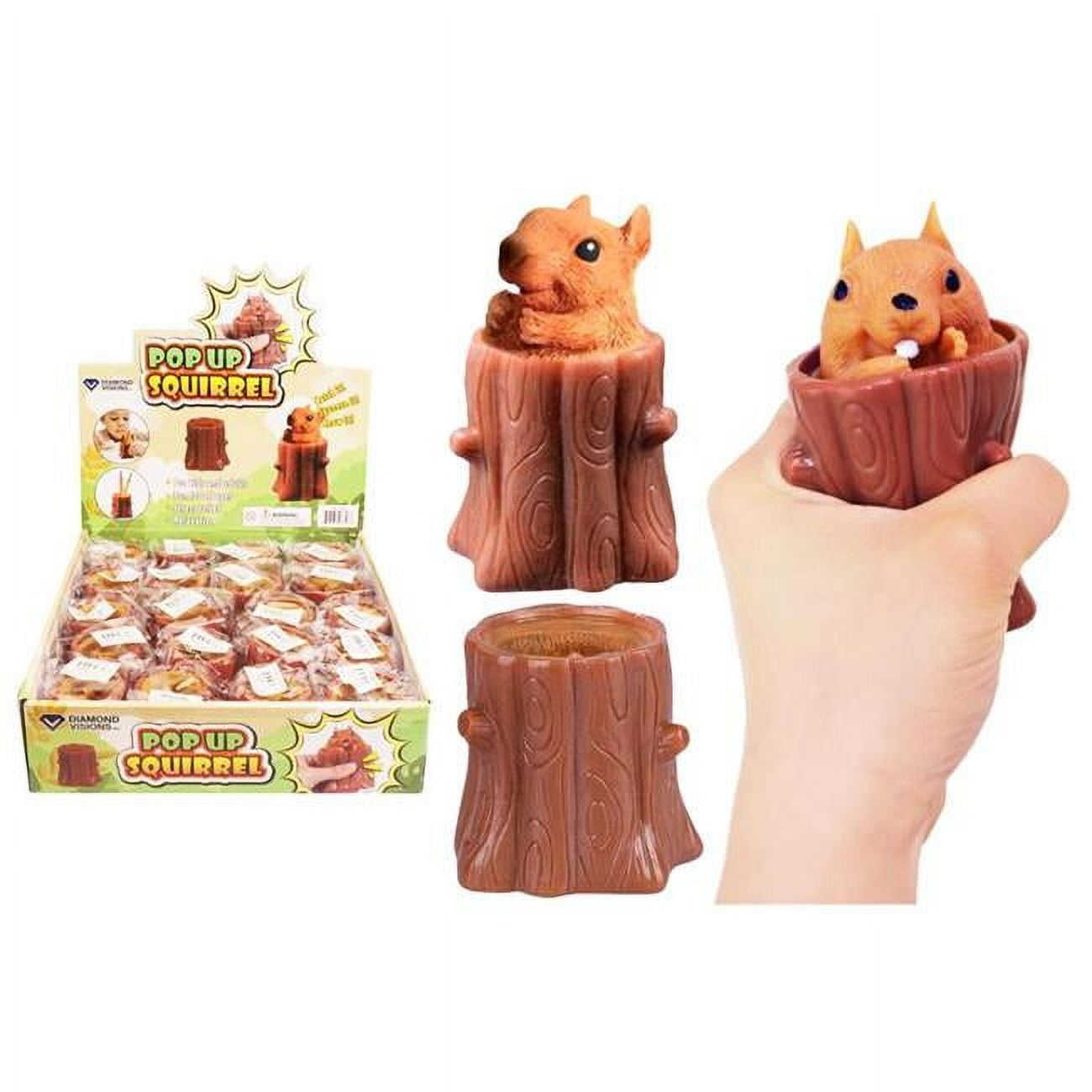 Picture of Diamond Visions 6038785 Pop-up Silicone Squeeze Toy&#44; Brown - Pack of 20