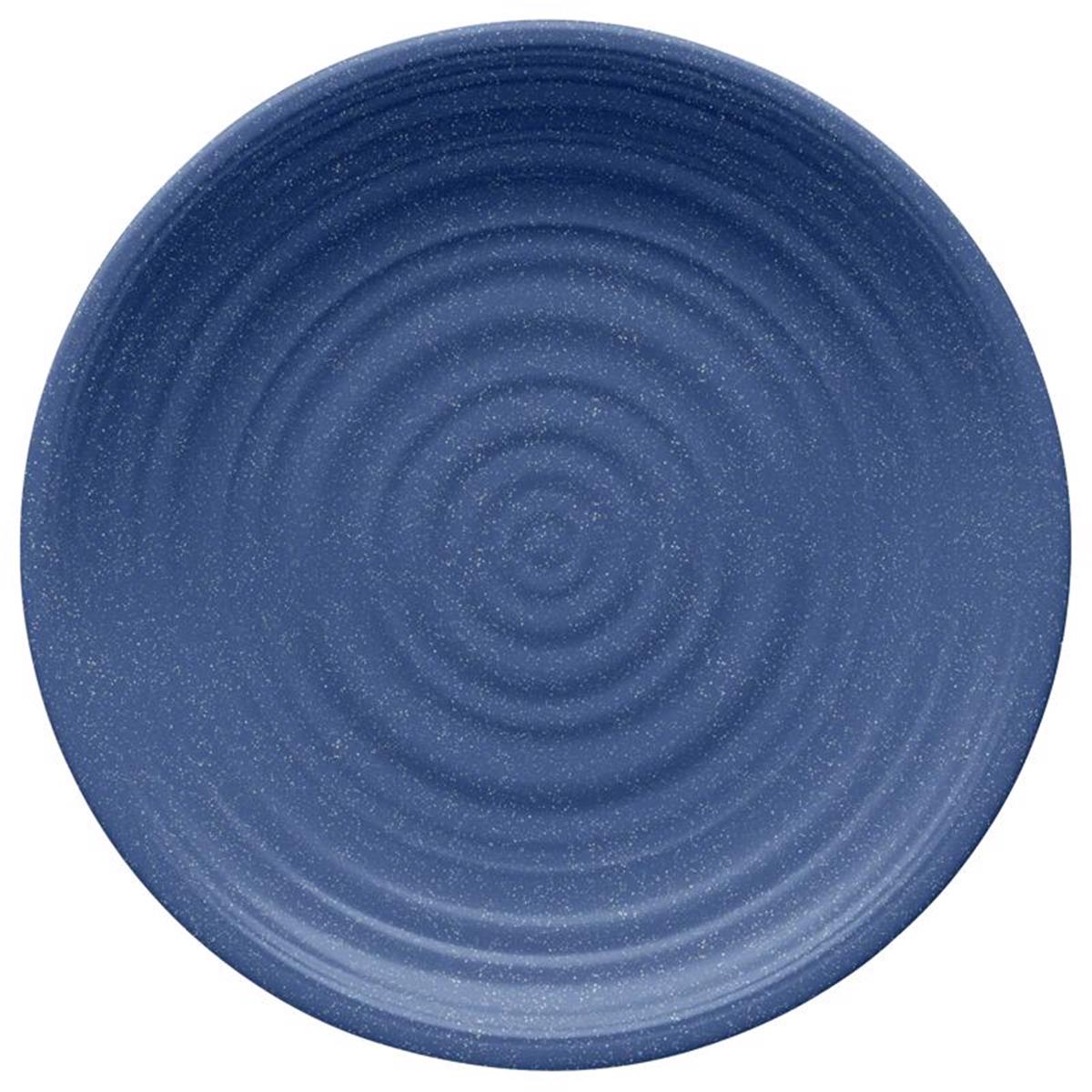 Picture of Tarhong 6032016 10.5 in. Dia. Bamboo Planta Artisan Dinner Plate, Blue - Pack of 6