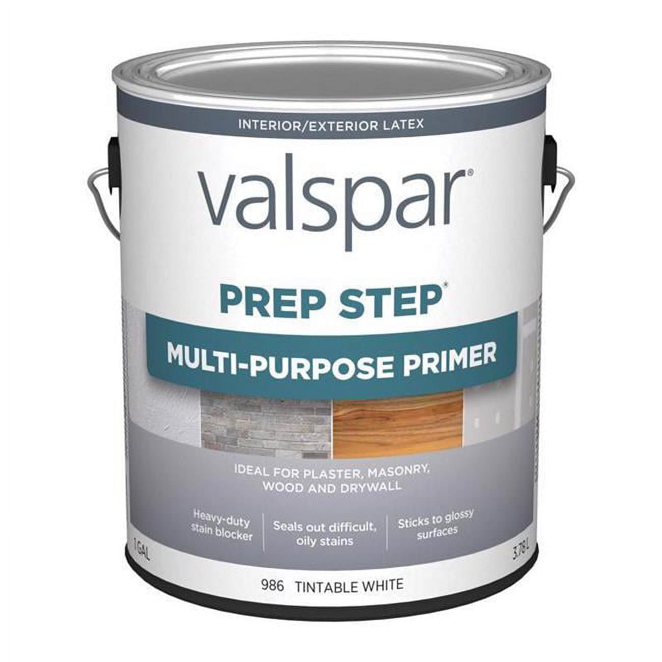 1024351 1 gal Prep-step Tintable Latex Primer, Tintable White -  Valspar