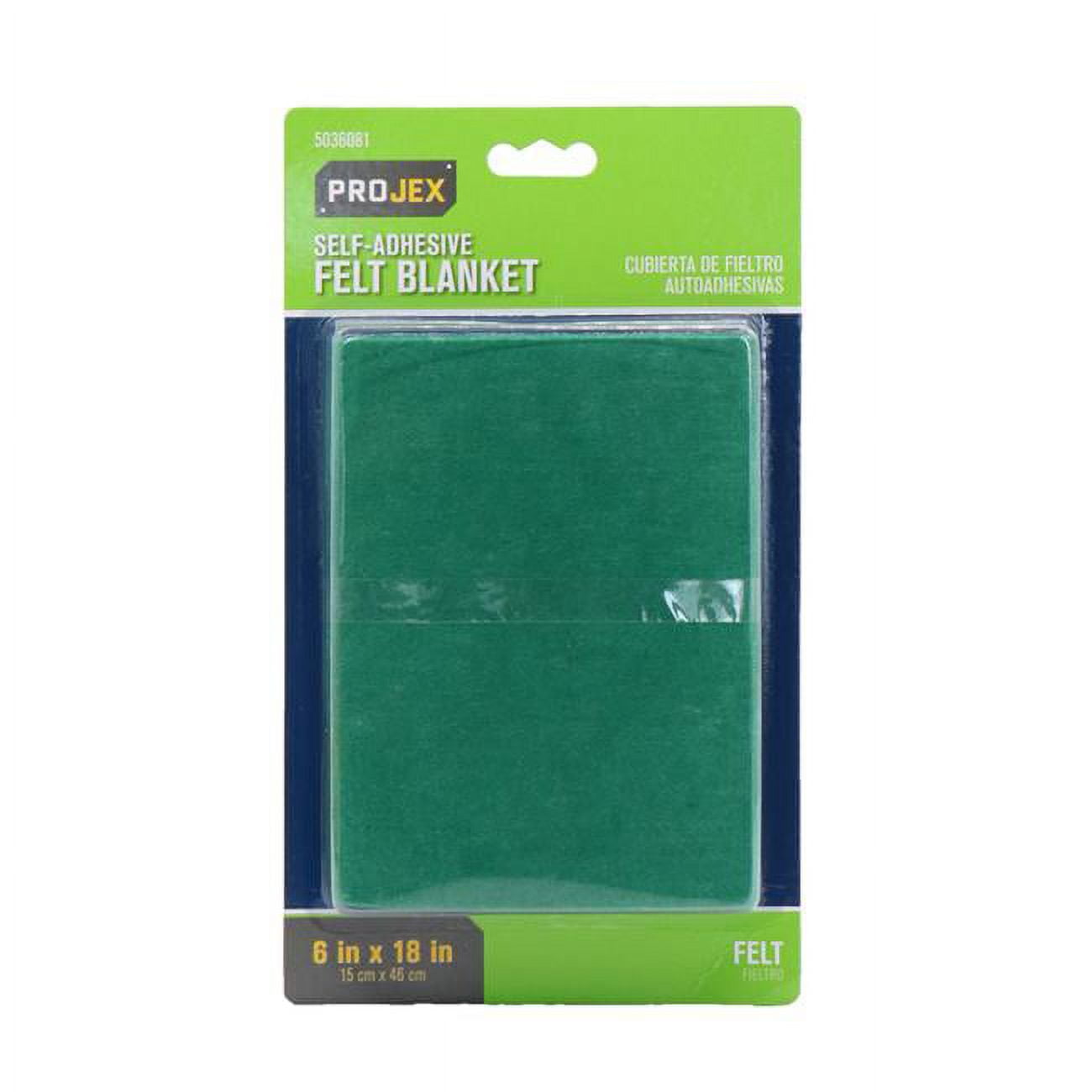 6 x 18 in. Felt Self Adhesive Blanket, Green