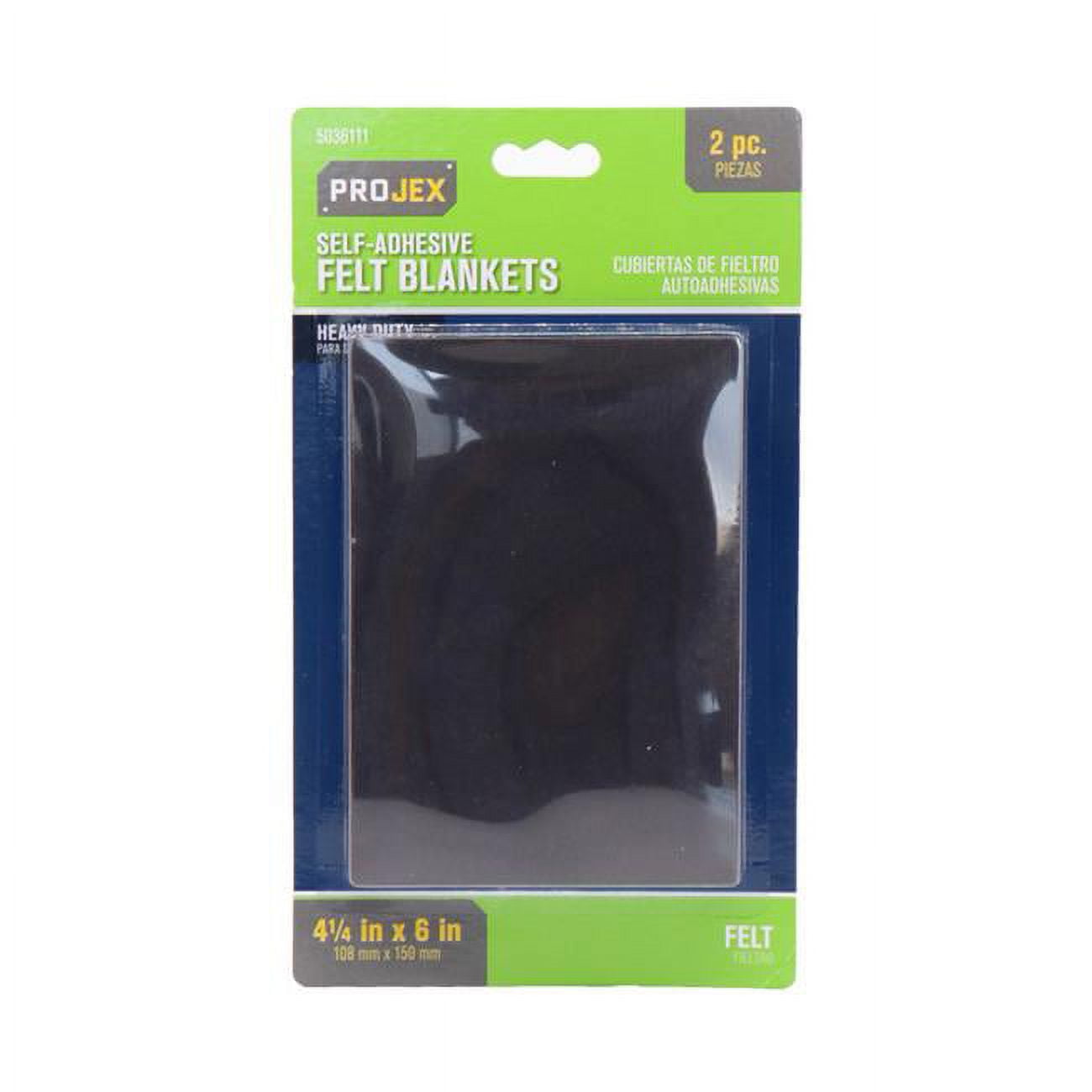 4.5 x 6 in. Felt Self Adhesive Surface Pad, Brown - Pack of 2