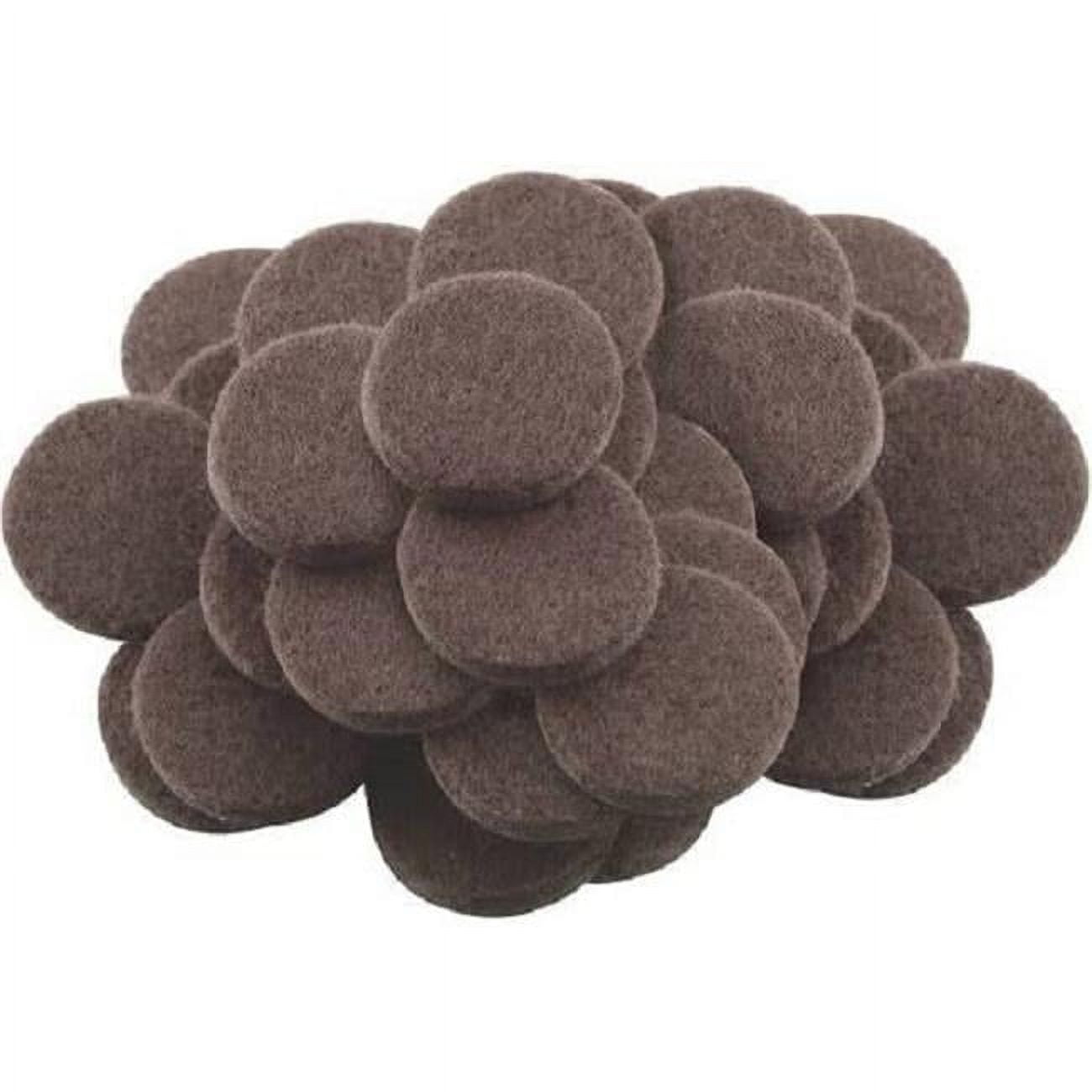 1 in. Felt Self Adhesive Protective Pad, Brown - Pack of 48