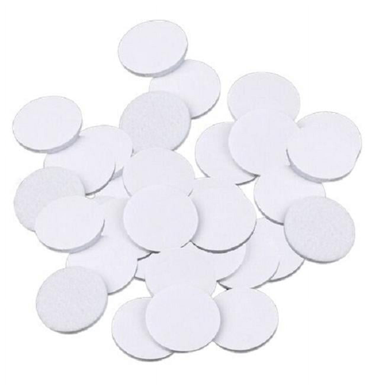 1.5 in. Felt Self Adhesive Protective Pad, White - Pack of 24