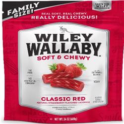 Picture of Wiley Wallaby 6016676 24 oz Classic Red Strawberry Licorice Chewy Candy&#44; Pack of 10