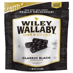 Picture of Wiley Wallaby 6016677 24 oz Classic Black Gourmet Licorice Chewy Candy&#44; Pack of 10