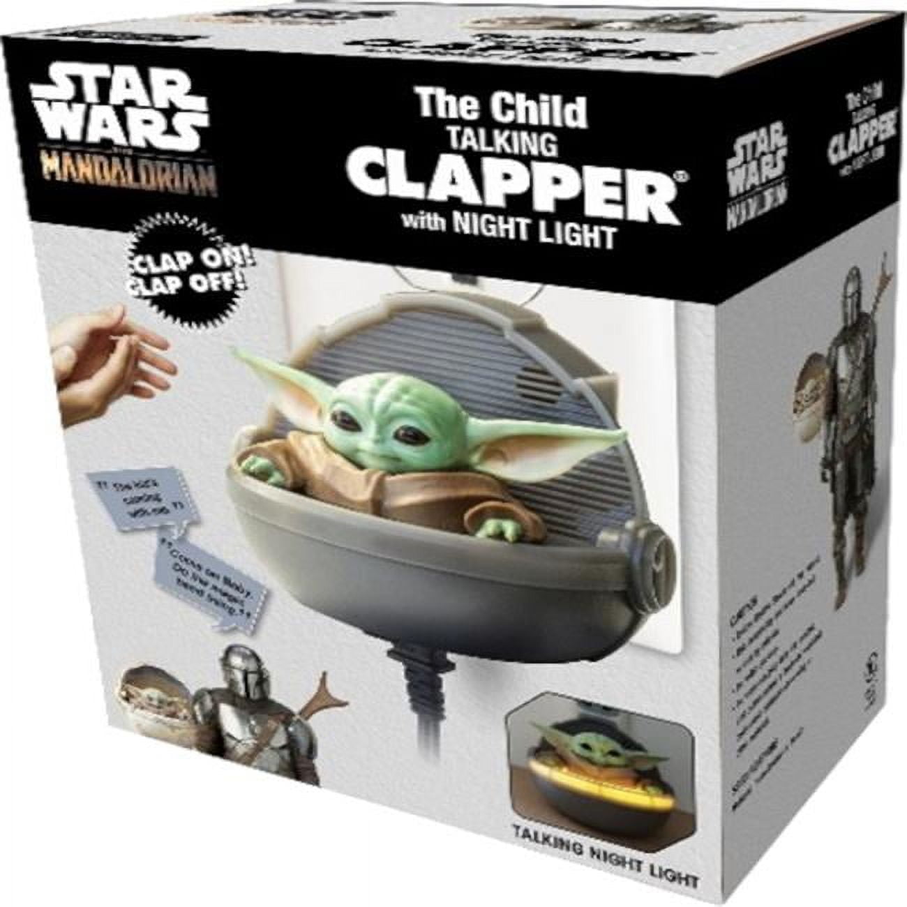 Picture of Clapper 6010466 Star Wars the Child the Mandalorian Talking Clapper with Night Light Plastic