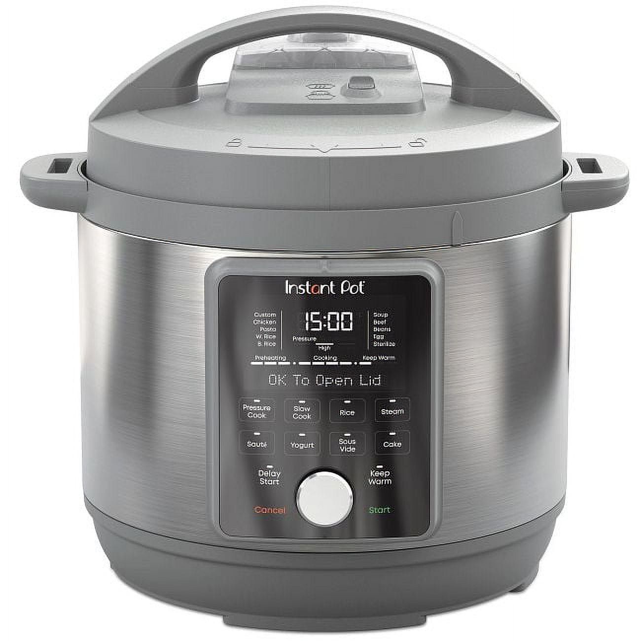 Picture of Instant 6026920 6 qt. Pot Duo Plus Stainless Steel Digital Pressure Cooker&#44; Black & Silver