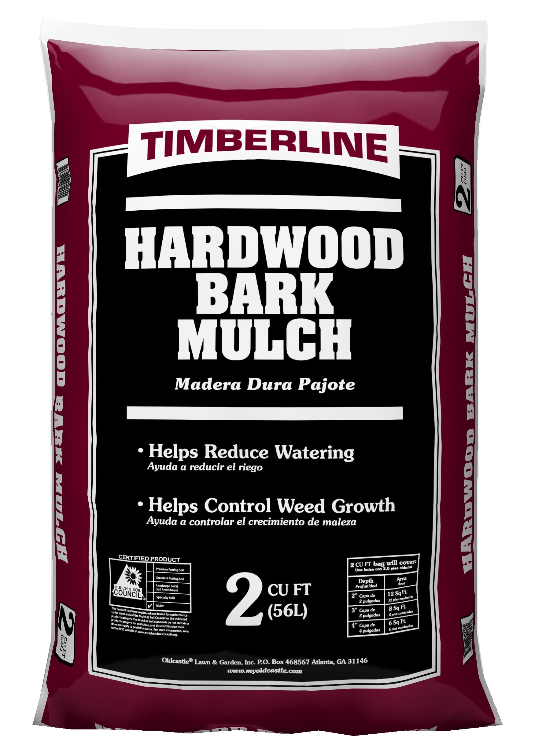 Picture of Timberline 7464332 2 cu. ft. Brown Hardwood Mulch