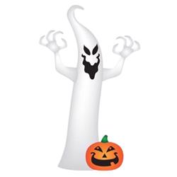 Airblown 9 ft. LED Prelit Ghost with Jack-o-Lantern Inflatable