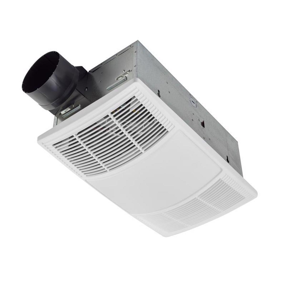 Picture of Broan 4012678 80 CFM 1.5 Sones Bathroom Exhaust Fan with Heater & Light&#44; White