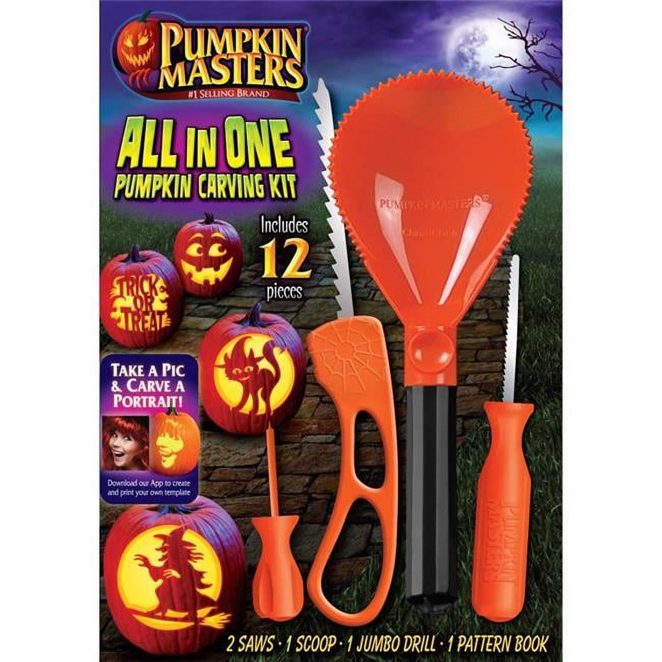 Picture of Pumpkin Masters 9081104 Carving & Decorating Assortment Carving Kit - Pack of 34