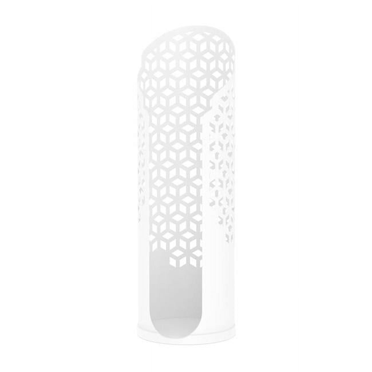 Rollo Matte Reserve Toilet Paper Roll Holder, White