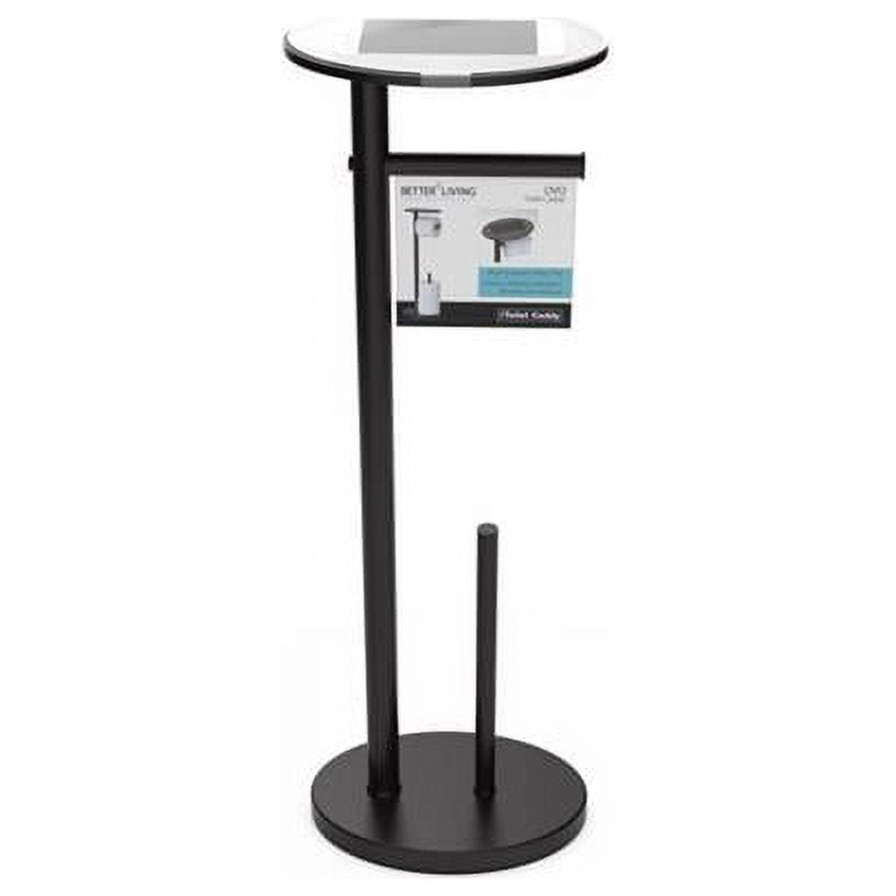 Ovo Matte Toilet Paper Holder, Black