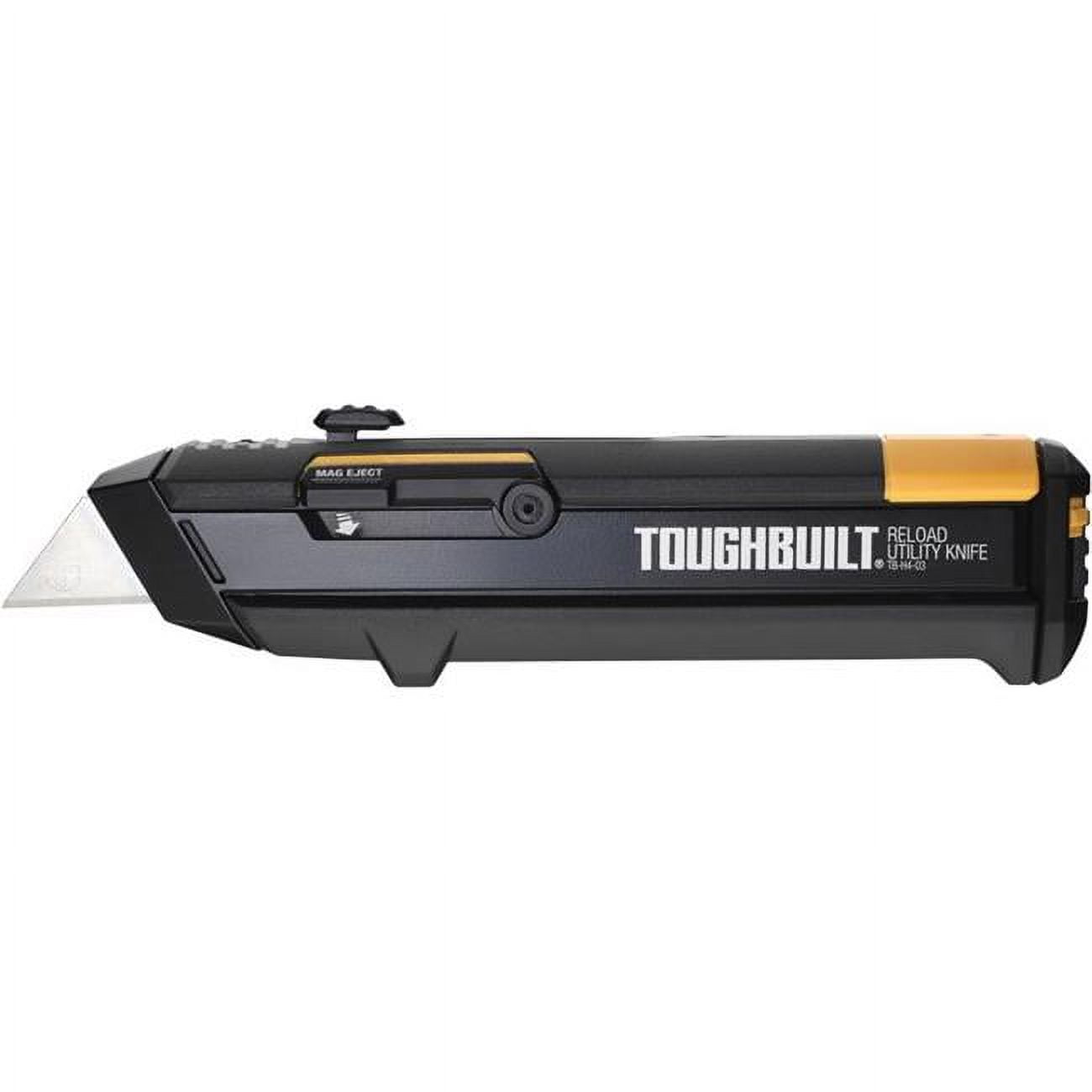 Picture of ToughBuilt 2023518 6.5 in. Retractable Reloading Utility Knife&#44; Black