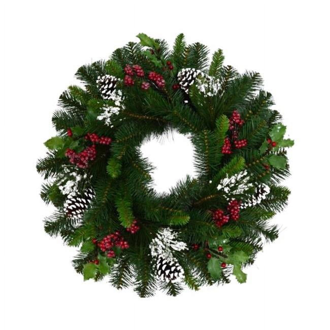 Picture of Celebrations 9080657 30 in. Home LED Prelit Wreath&#44; Warm White
