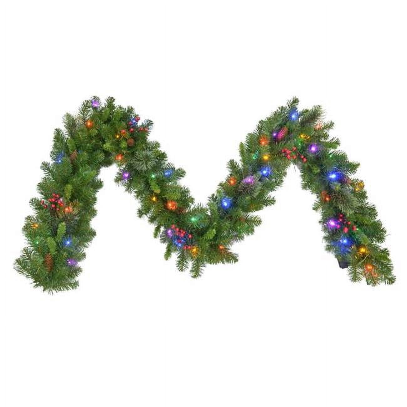 Picture of Celebrations 9080828 10 in. x 9 ft. Home LED Prelit Garland&#44; Multi Color - Pack of 4