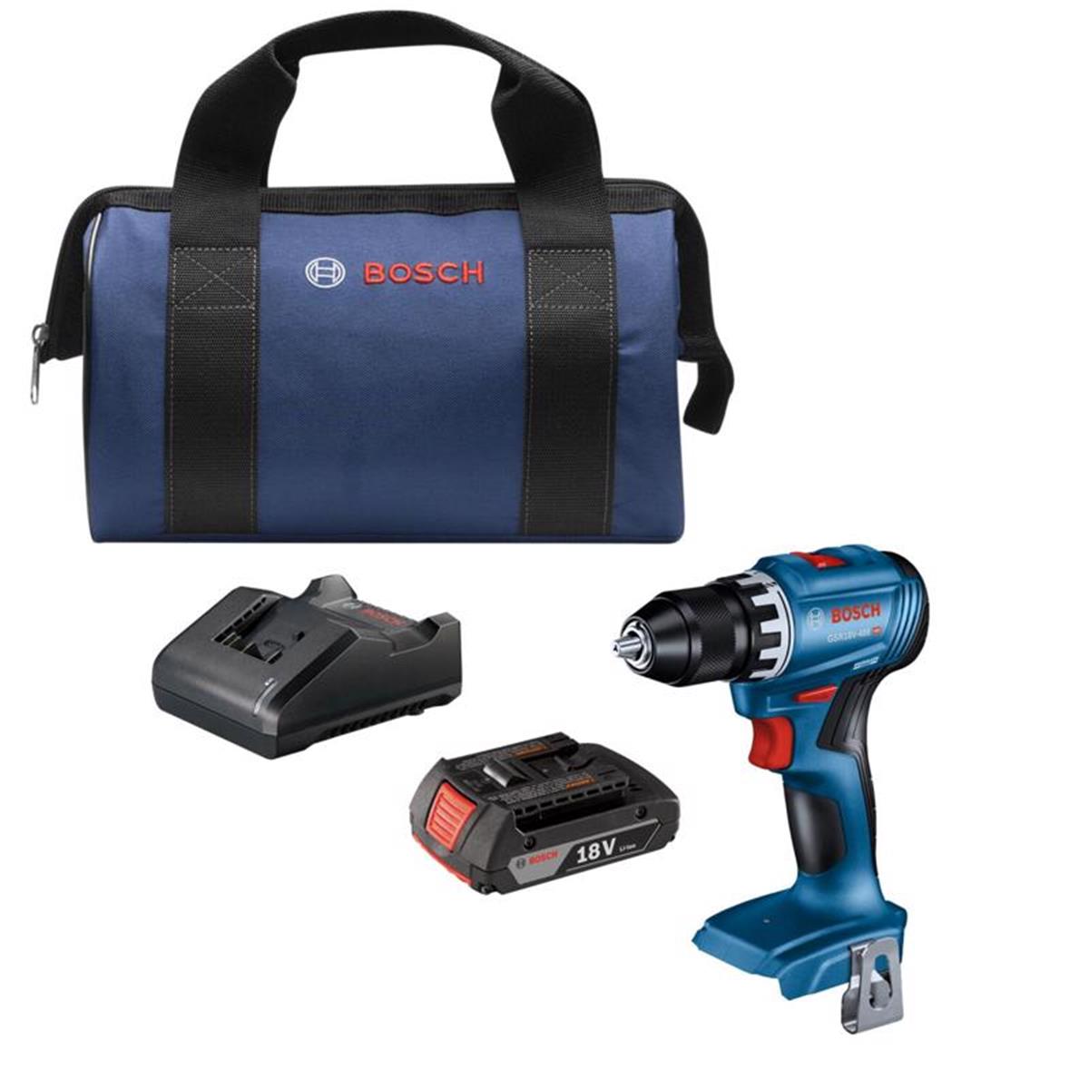 Picture of Bosch 2026701 0.5 in. 18V Brushless Cordless Hammer Drill & Drive Kit - Battery & Charger