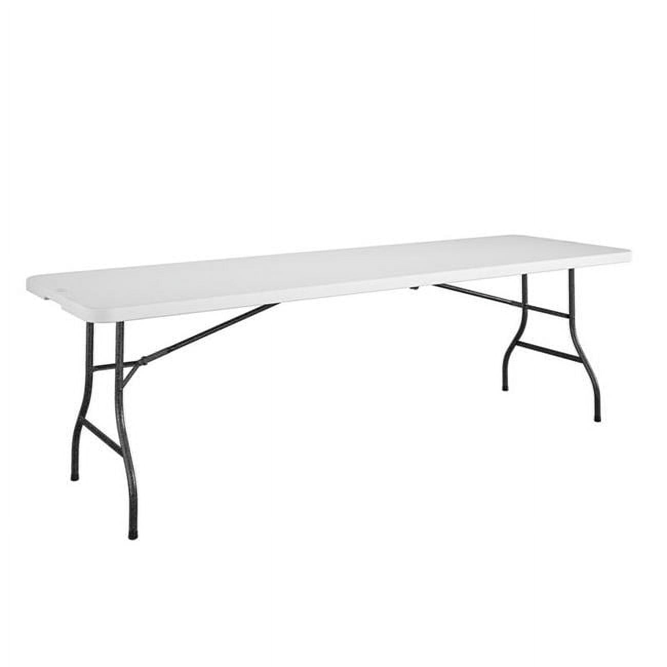 30 x 96 in. Casual Rectangular Folding Buffet Table, White