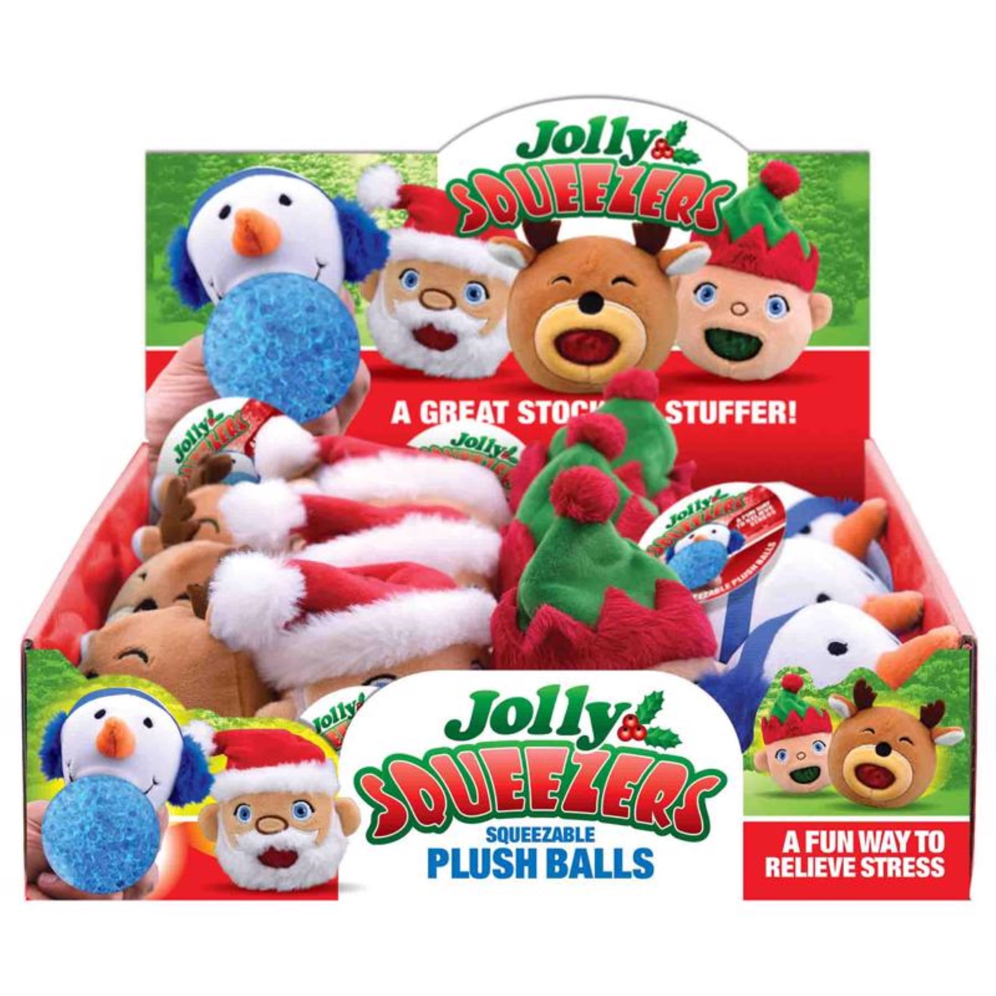 Picture of Shawshank LEDz 6022442 Magic Seaons Jolly Squeezable Ball Toys Plush&#44; Assorted - 12 per Pack - Pack of 12