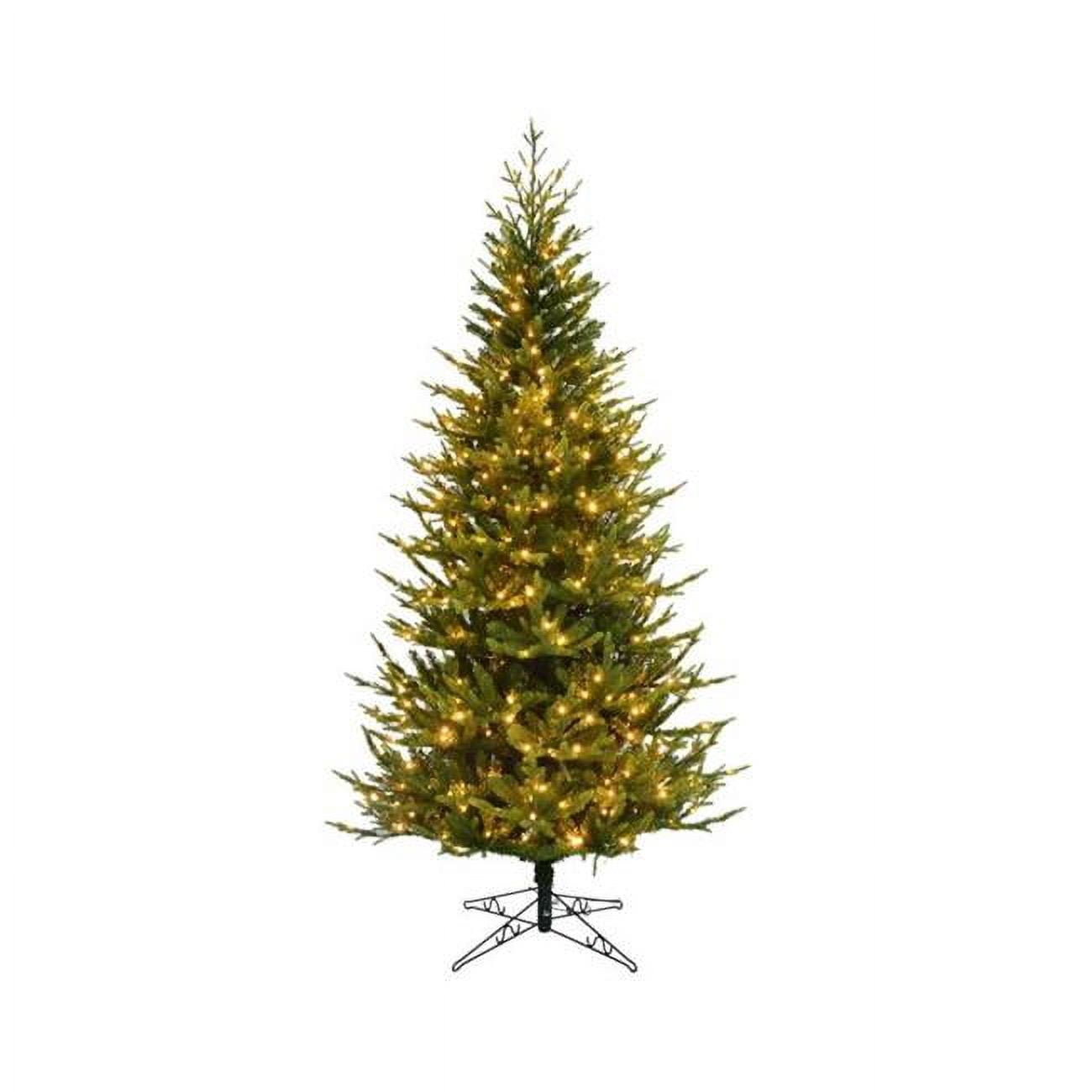 Picture of Celebrations 9080604 7.5 ft. Slim LED Vermont Spruce Christmas Tree&#44; Clear & Warm White - 1200 Count