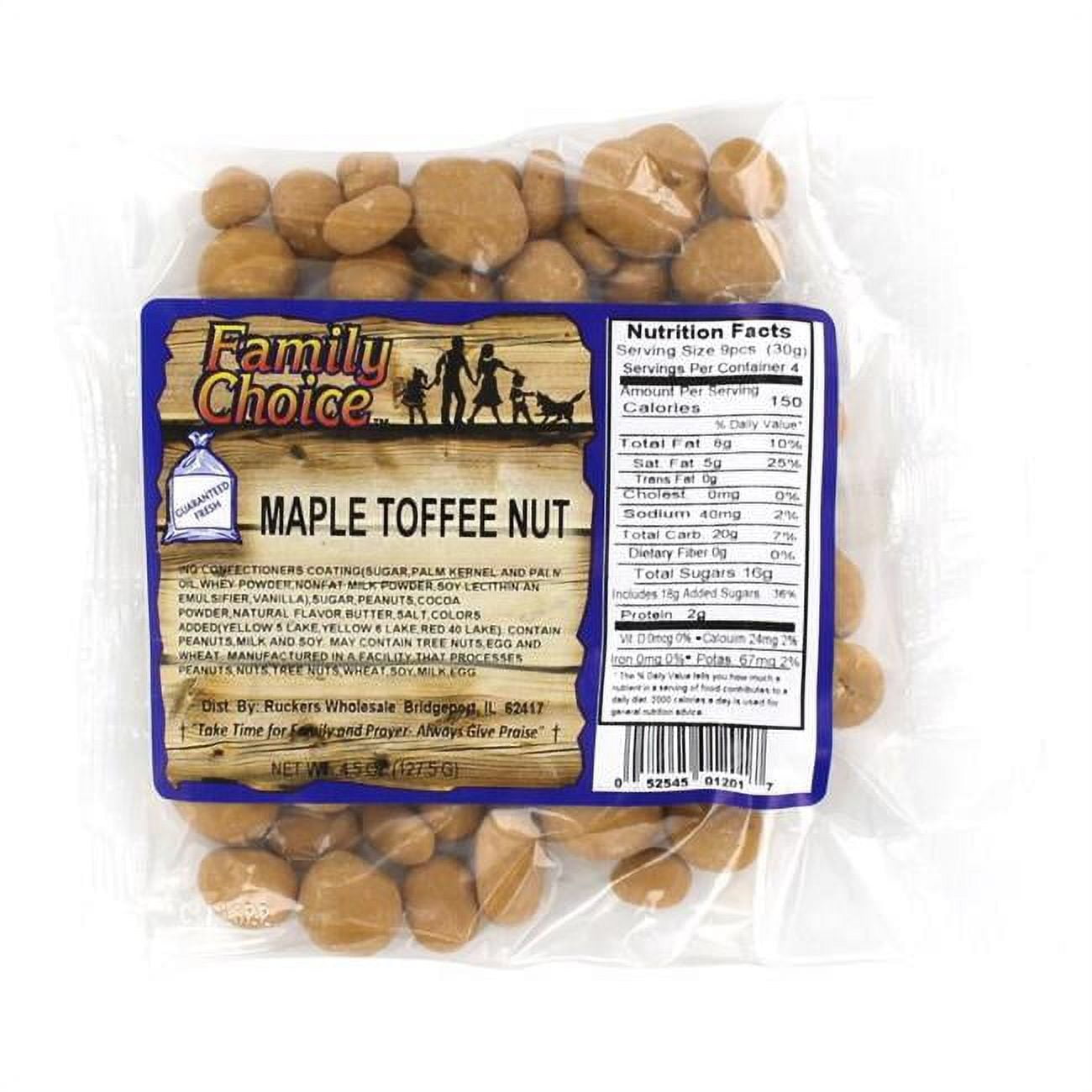 Picture of Family Choice 6049205 4.5 oz Maple Toffee - Pack of 12