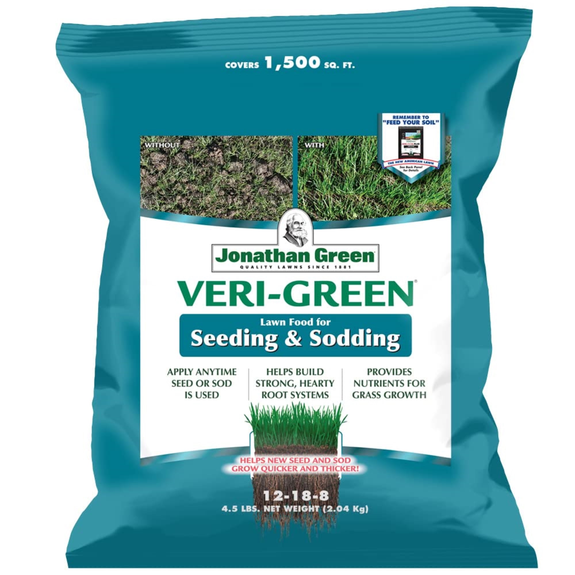 Picture of Jonathan Green 7016400 1500 sq. ft. VERI-GREEN Lawn Starter Lawn Food for All Grasses