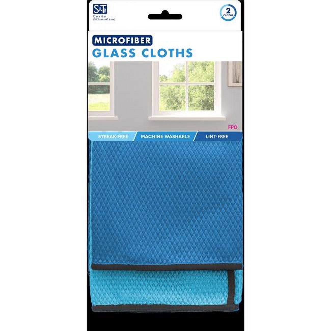 12 x 16 in. Microfiber Cleaning Cloth - 2 per Pack - Pack of 4