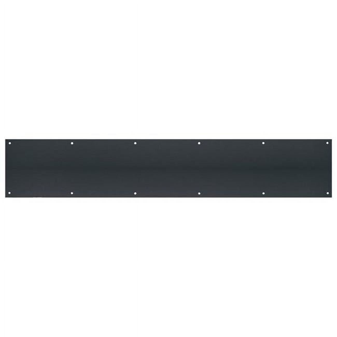 30 x 6 in. Matte Stainless Steel Kickplate, Black