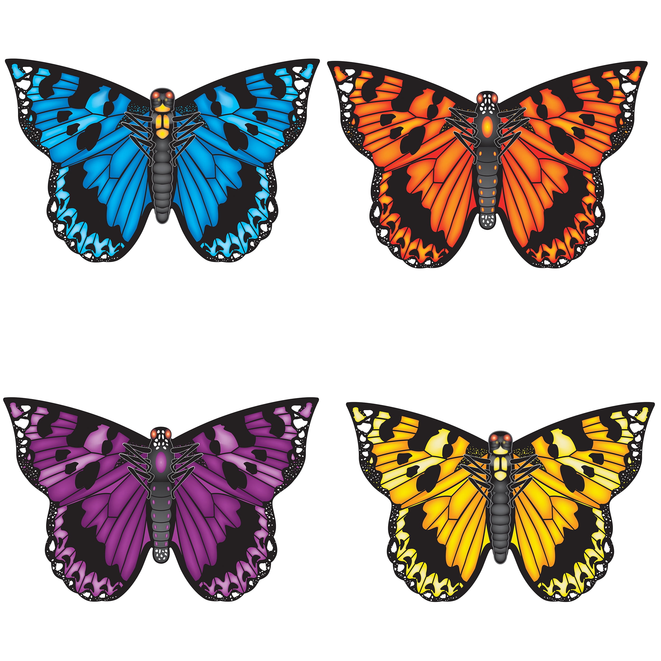 Nylon ButterFly Kites, Assortment - Large - Pack of 12