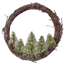 Picture of Lumineo 9080473 10 in. D LED Prelit Wreath&#44; Warm White