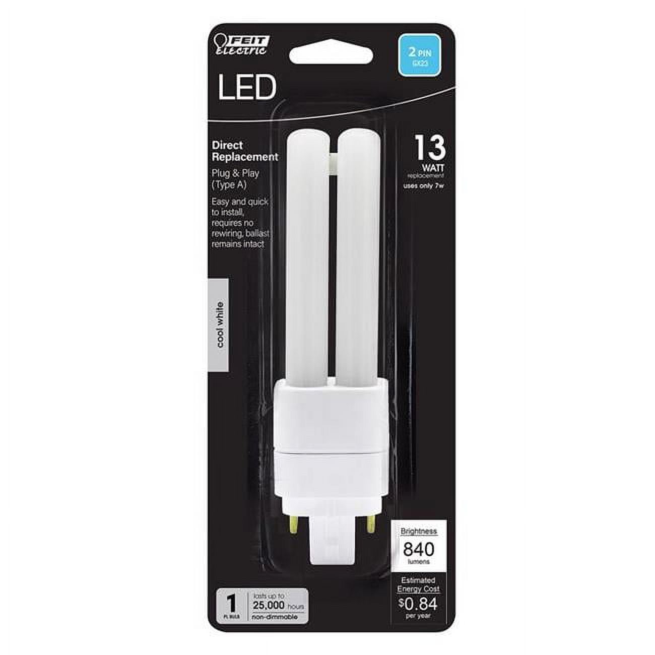 6.9 in. PL13 GX23 LED Bulb 13W Equivalence, Cool White