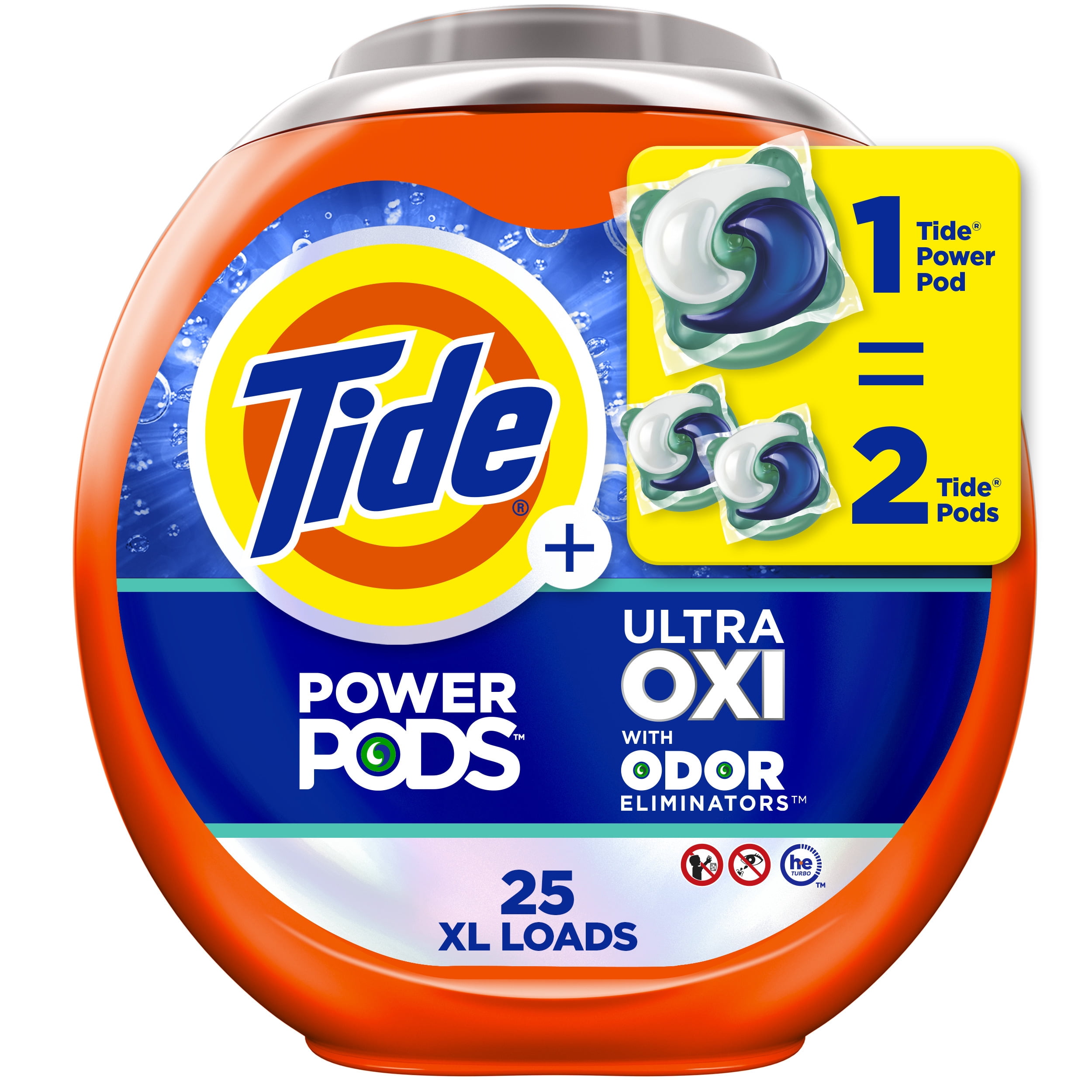 Ultra Oxi Original Scent Laundry Detergent Pod, Pack of 25 - Pack of 4